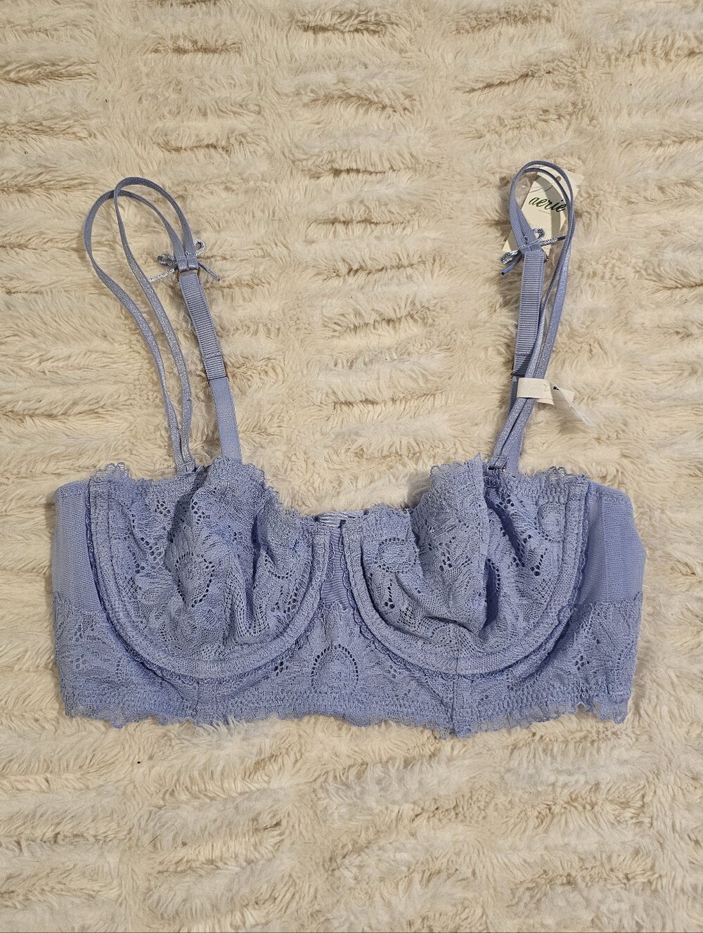 Aerie Blue Unlined Balconette Bra 34B